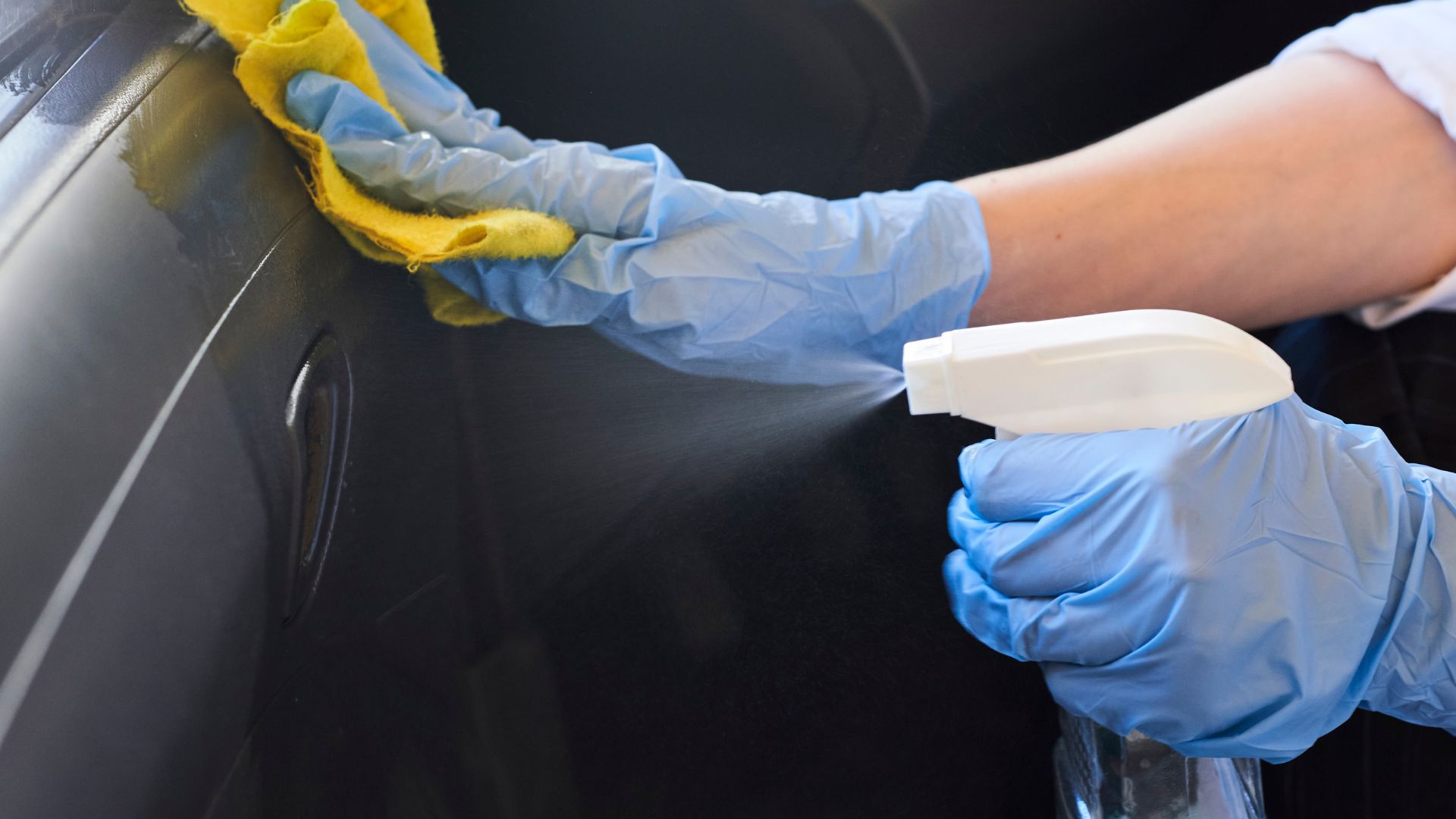 disinfecting a sofa