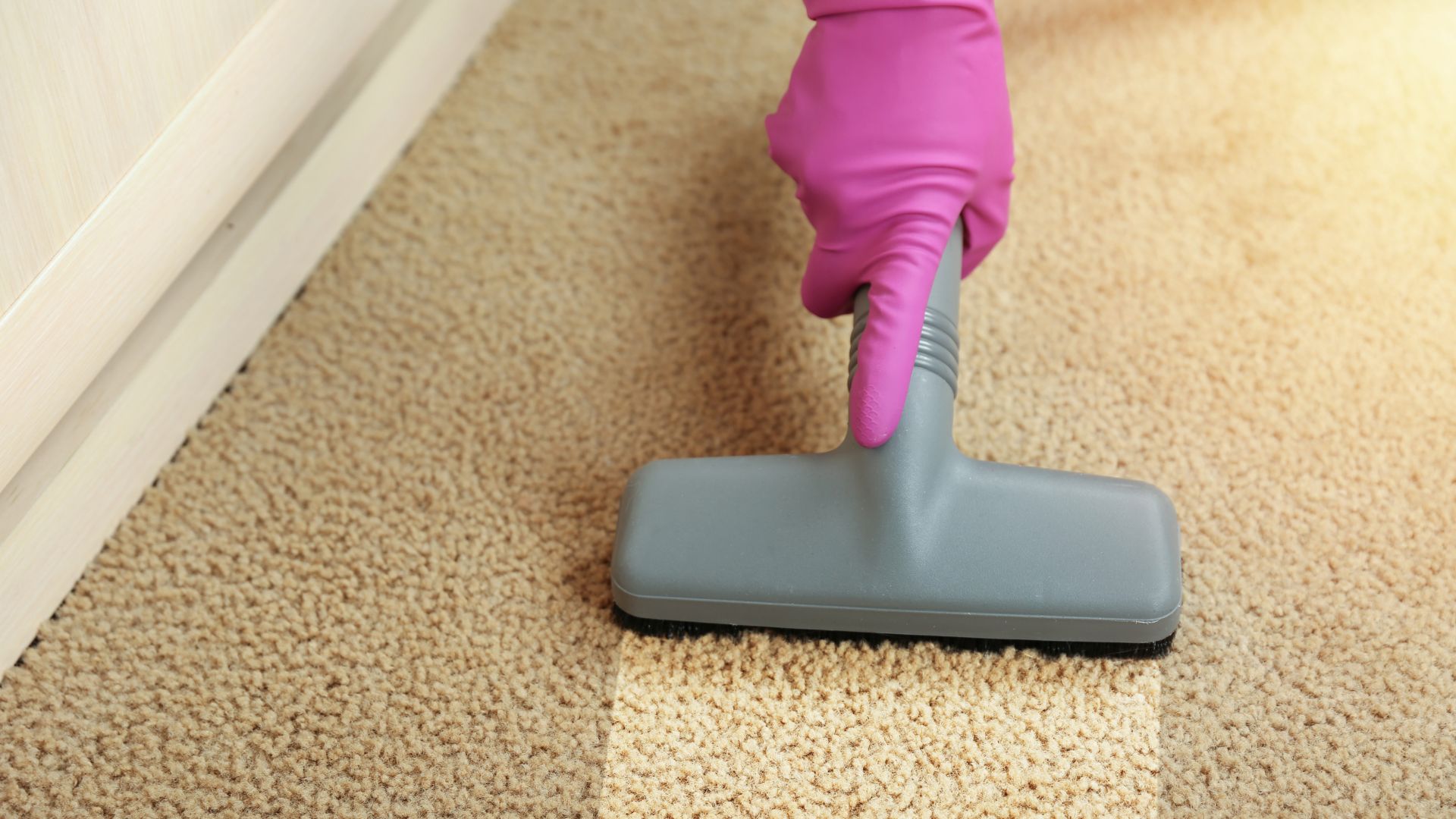 Cleaning a carpet