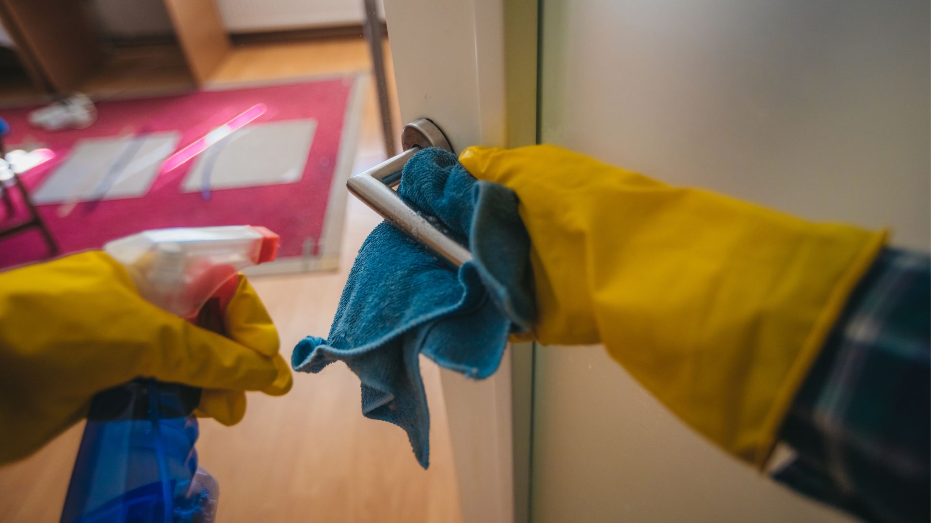 Cleaning door handles