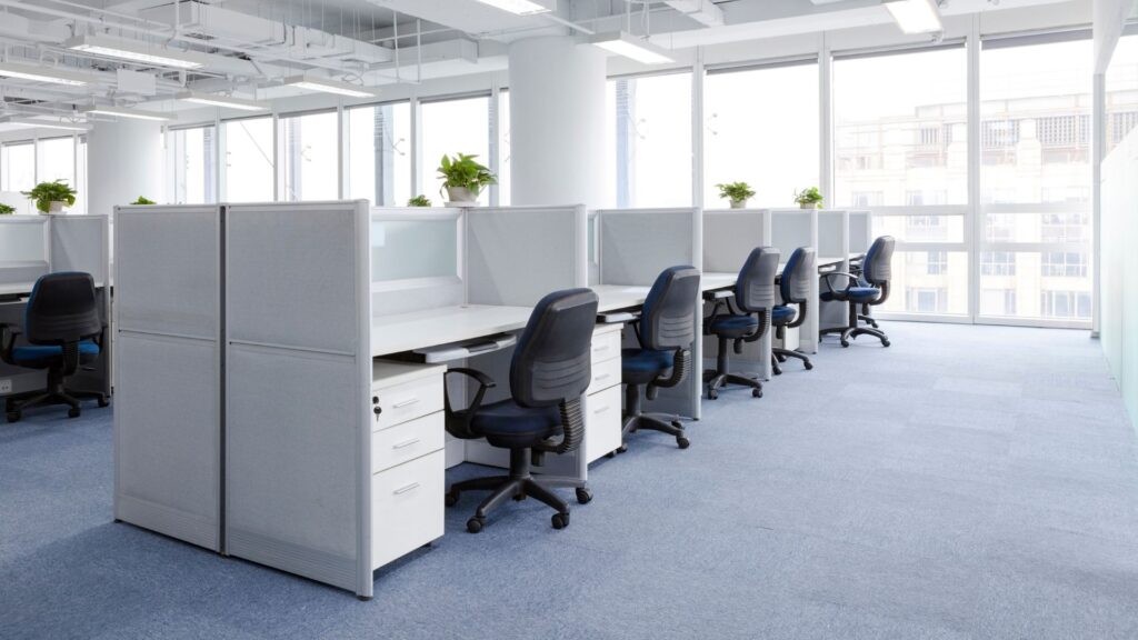 Cleaned office area