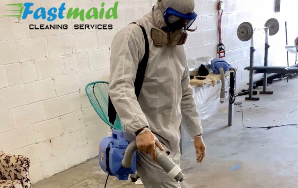FastMaid Services doing disinfection service