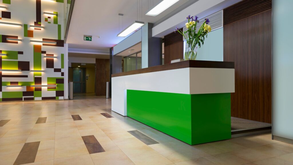 Reception area