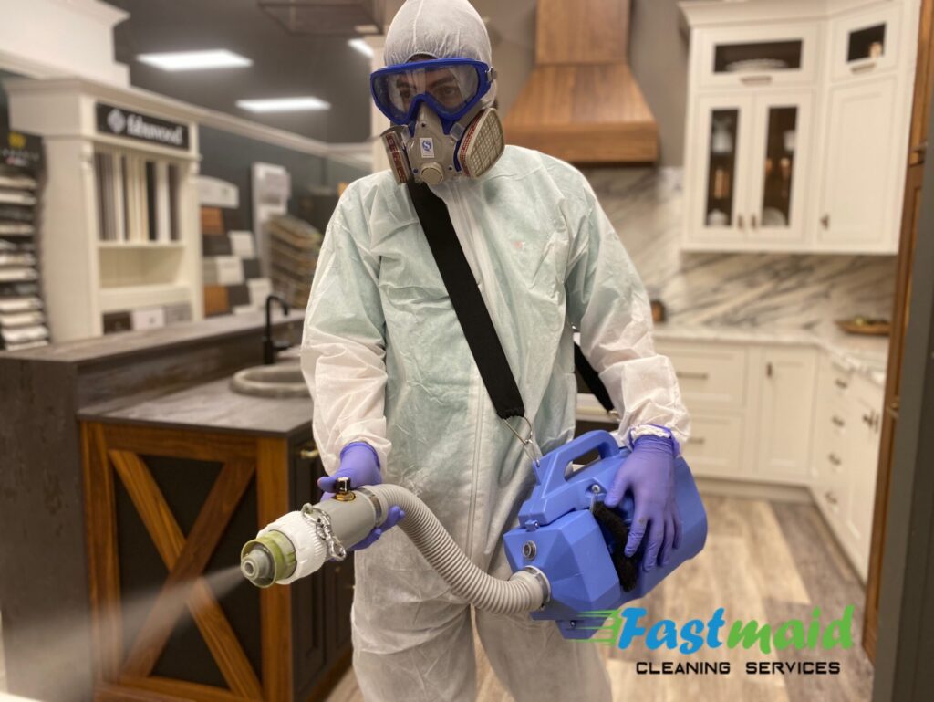 FastMaid Services doing disinfection service